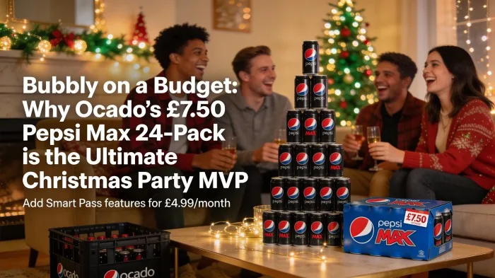 Bubbly on a Budget: Why Ocado’s £7.50 Pepsi Max 24-Pack is the Ultimate Christmas Party MVP—Add Smart Pass Features for £4.99/Monthly