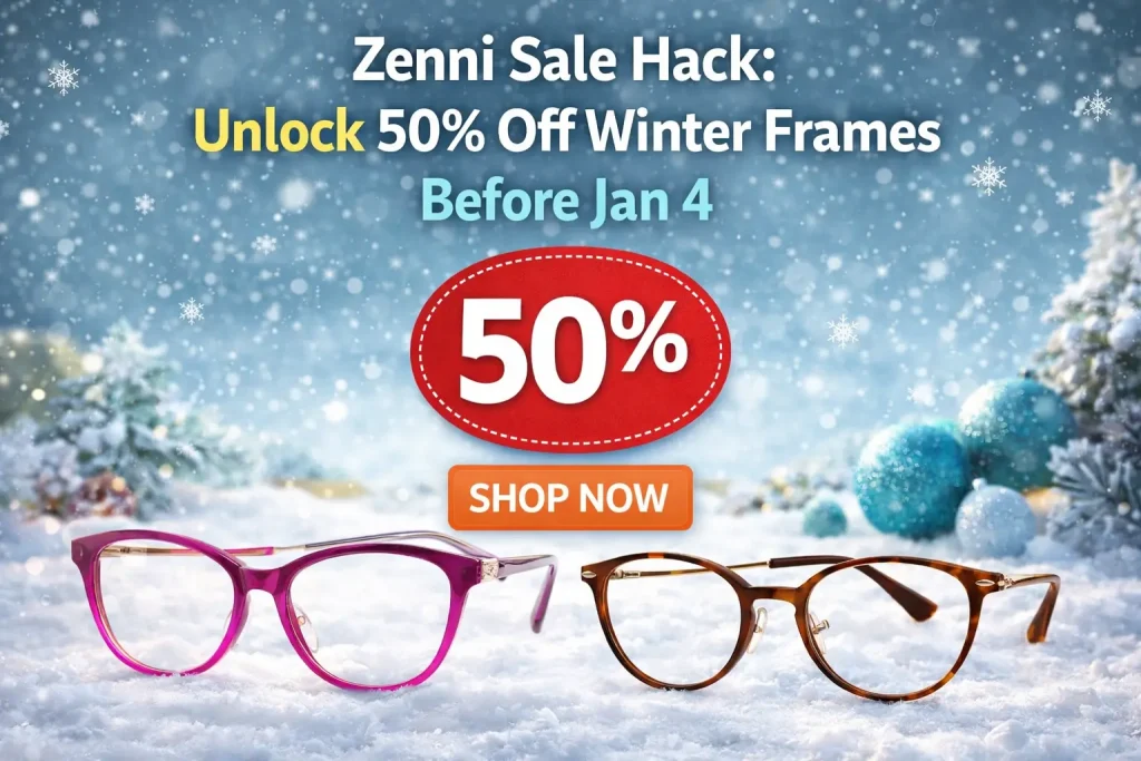 Zenni Sale Hack: Unlock 50% Off Winter Frames Before Jan 4