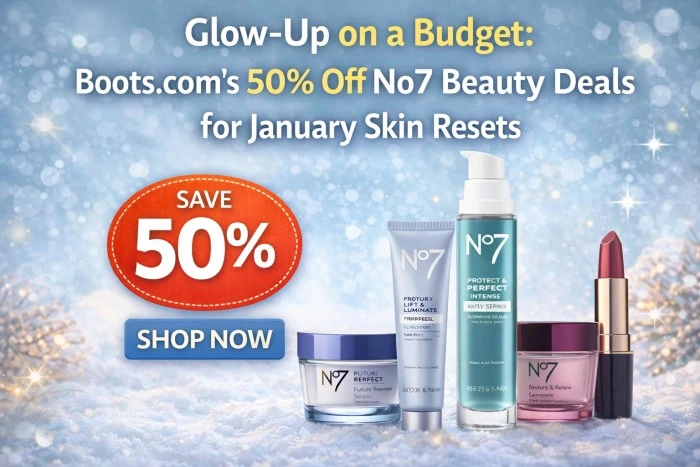 Glow-Up on a Budget: Boots.com’s 50% Off No7 Beauty Deals for January Skin Resets
