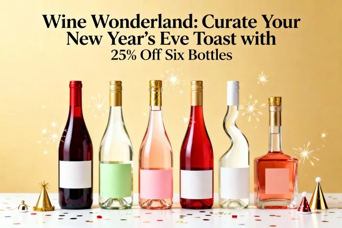 Wine Wonderland: Curate Your New Year’s Eve Toast with 25% Off Six Bottles