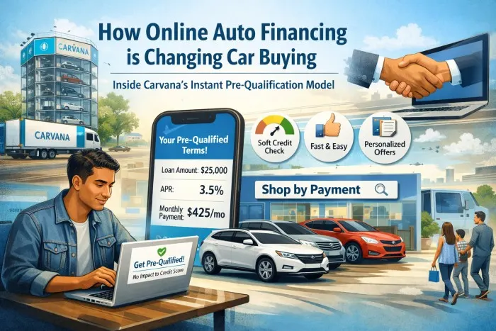 How Online Auto Financing Is Changing Car Buying: Inside Carvana’s Instant Pre-Qualification Model