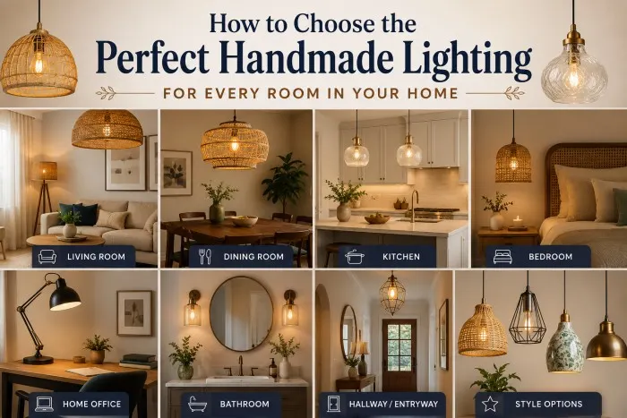 How to Choose the Perfect Handmade Lighting for Every Room in Your Home
