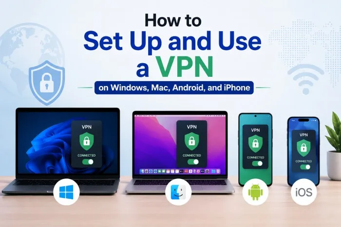 How to Set Up and Use a VPN on Windows, Mac, Android, and iPhone