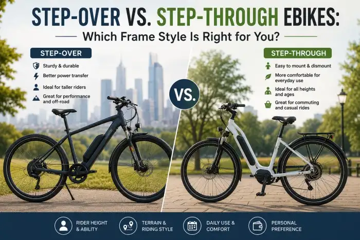 Step-Over vs. Step-Through eBikes: Which Frame Style Is Right for You?