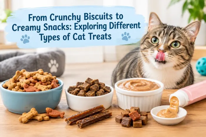 From Crunchy Biscuits to Creamy Snacks: Exploring Different Types of Cat Treats