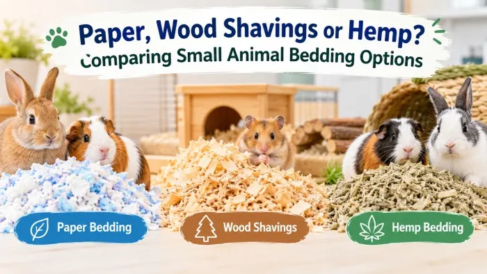 Paper Wood Shavings or Hemp? Comparing Small Animal Bedding Options