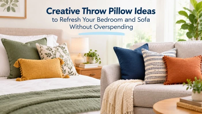 Creative Throw Pillow Ideas to Refresh Your Bedroom and Sofa Without Overspending
