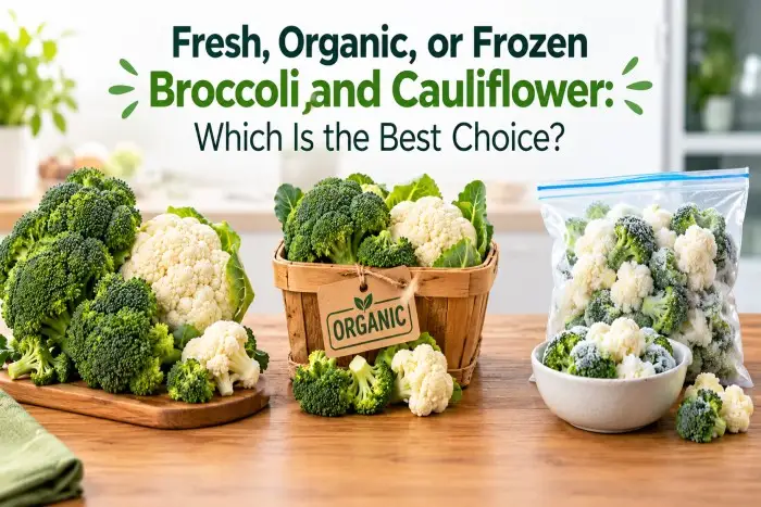 Fresh, Organic, or Frozen Broccoli and Cauliflower: Which Is the Best Choice?