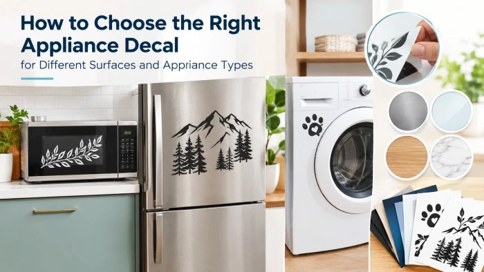 How to Choose the Right Appliance Decal for Different Surfaces and Appliance Types