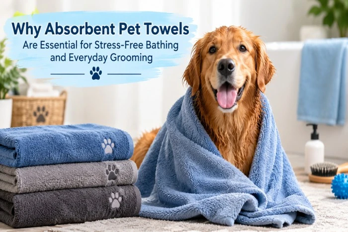 Why Absorbent Pet Towels Are Essential for Stress-Free Bathing and Everyday Grooming